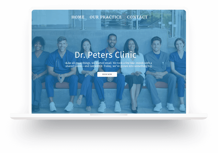 Sito web di uno studio medico creato con Jimdo.