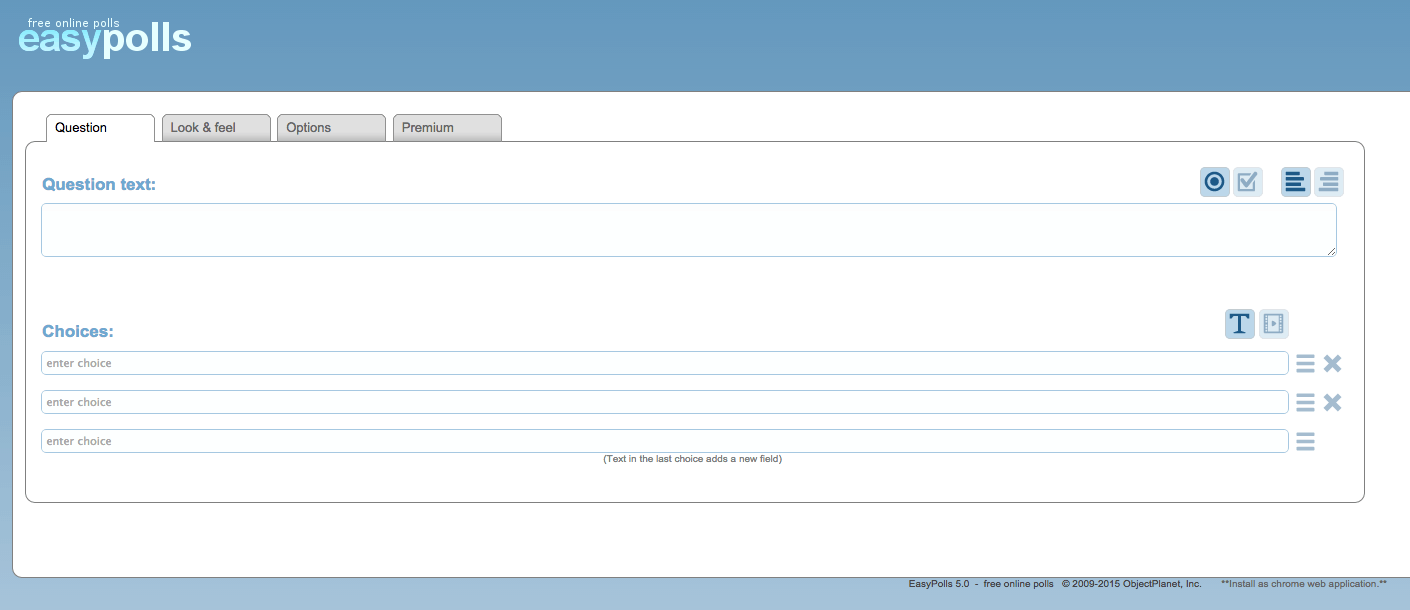 This is an example of a poll widget so guests can vote on aspects of your wedding like your first dance song