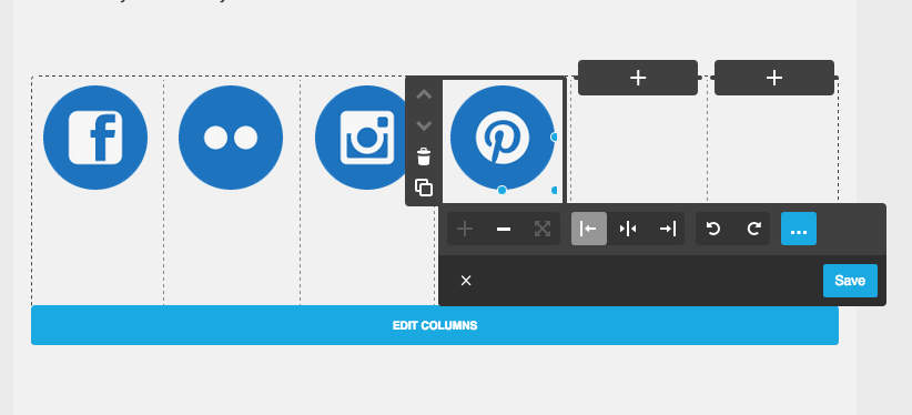 Adding social media icons to your Jimdo website