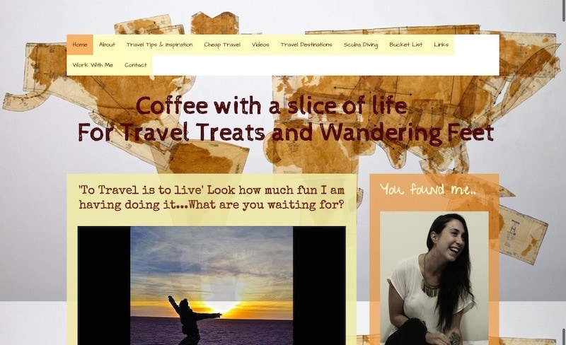 Coffee with a Slice of LIfe website