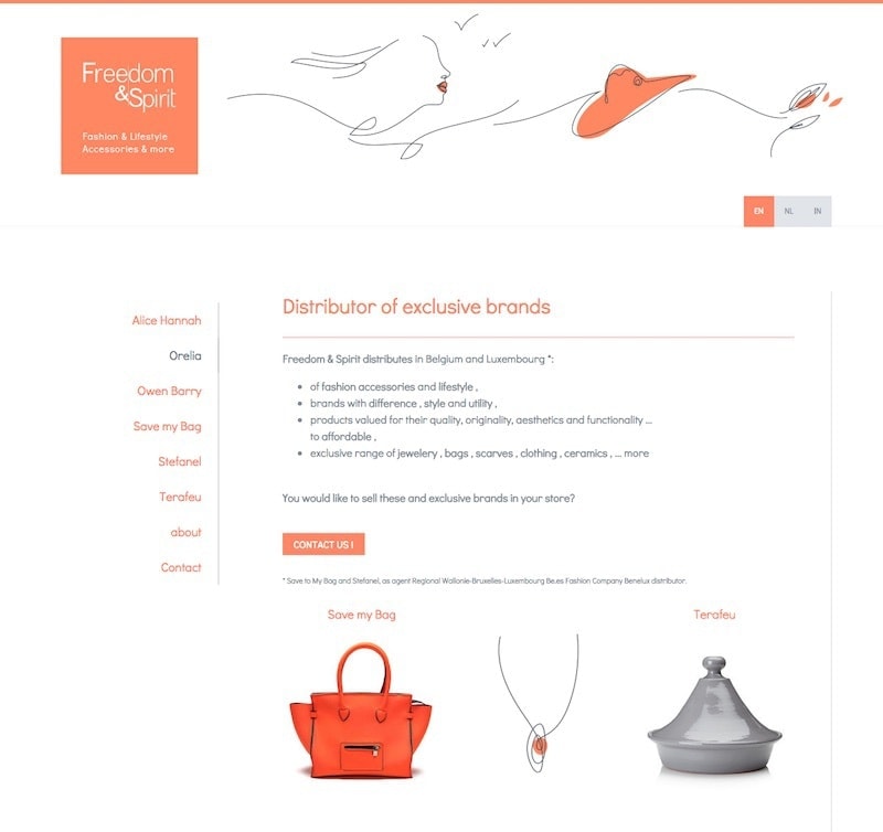 Multilingual website using template Hamburg