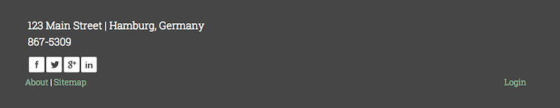 Remove links in your footer