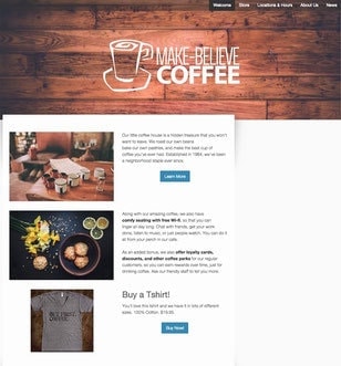Make believe coffee example jimdo