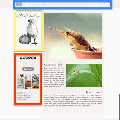 Jimdo Template structure