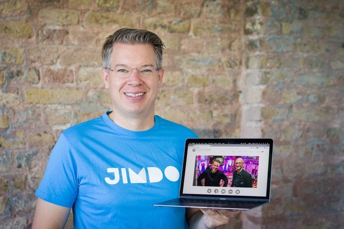 Frank Thelen on his Jimdo Website