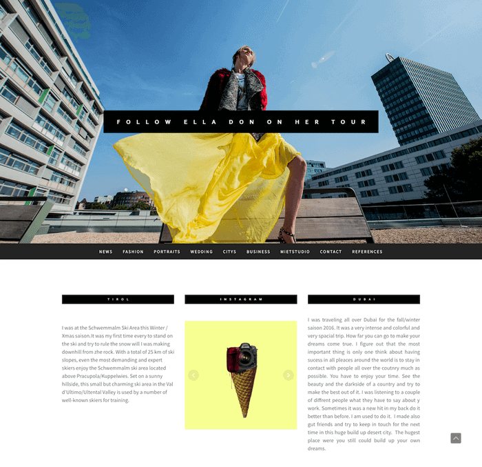 Jimdo Photography Website