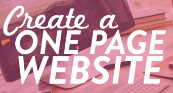 create onepage website