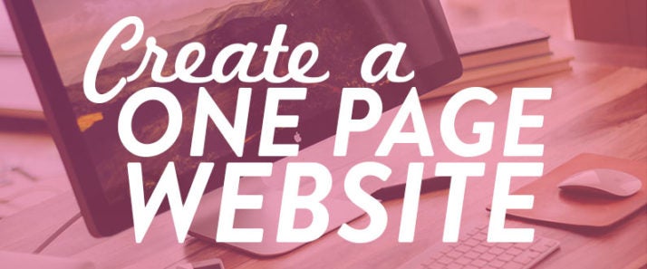 create onepage website