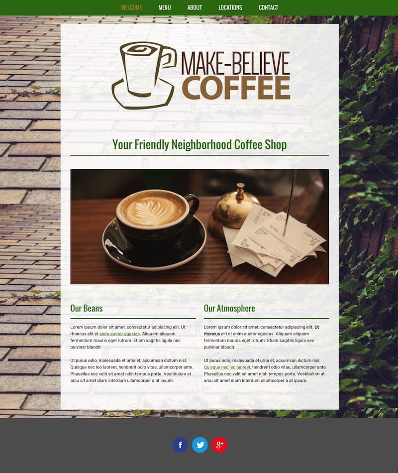 template sample green