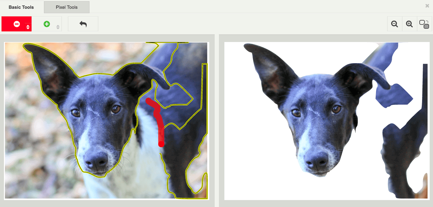 Photo editing with Background Burner