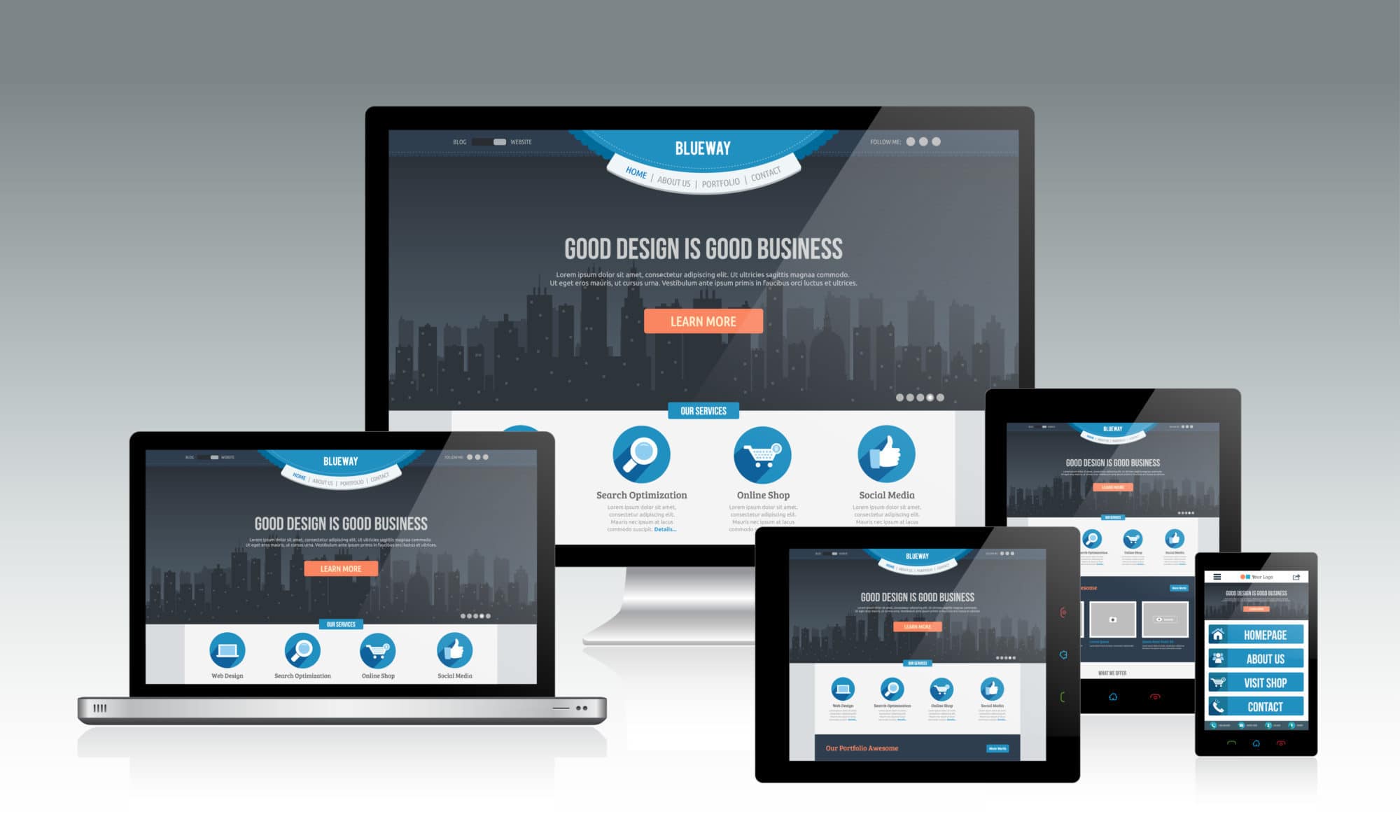 Responsive templates