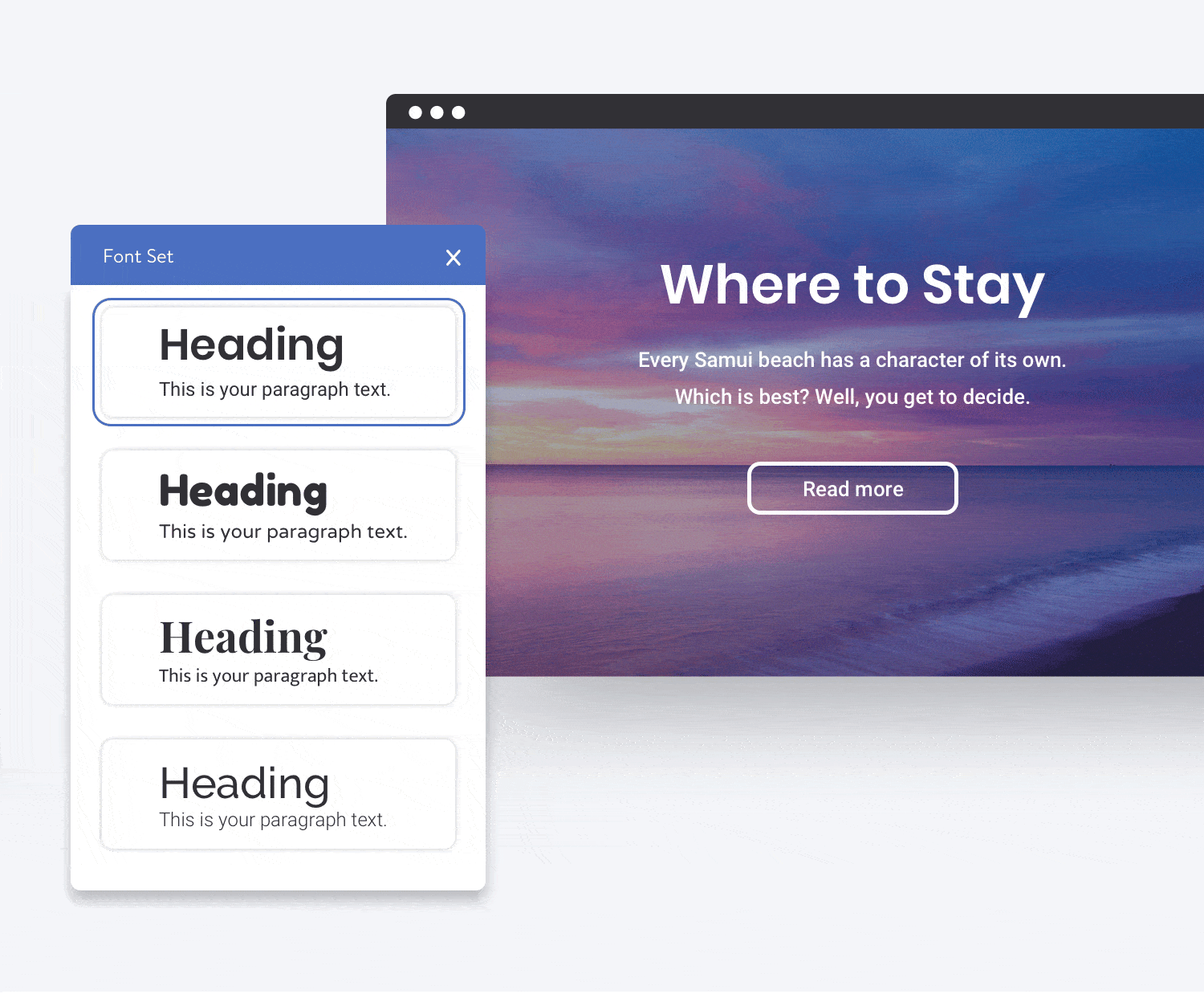 Fonts in Jimdo Dolphin