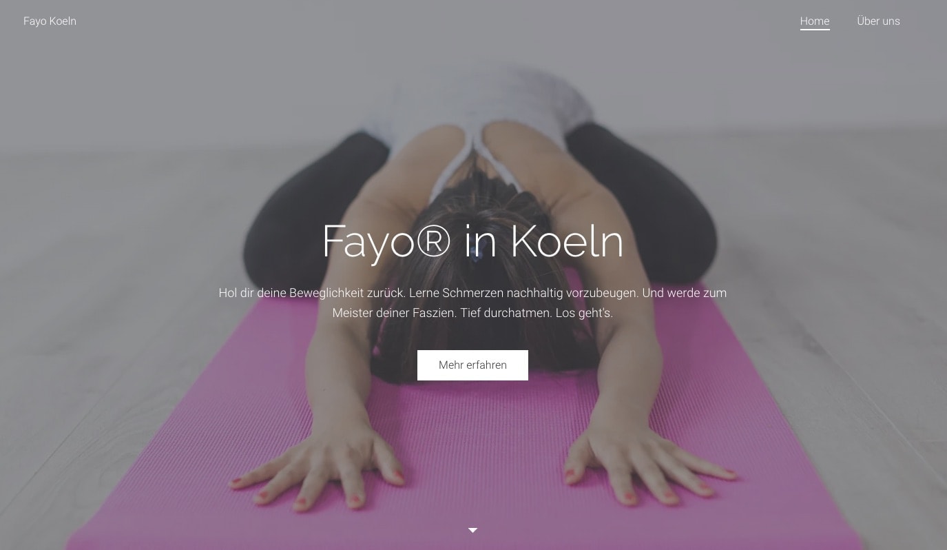 Woman in yoga position
