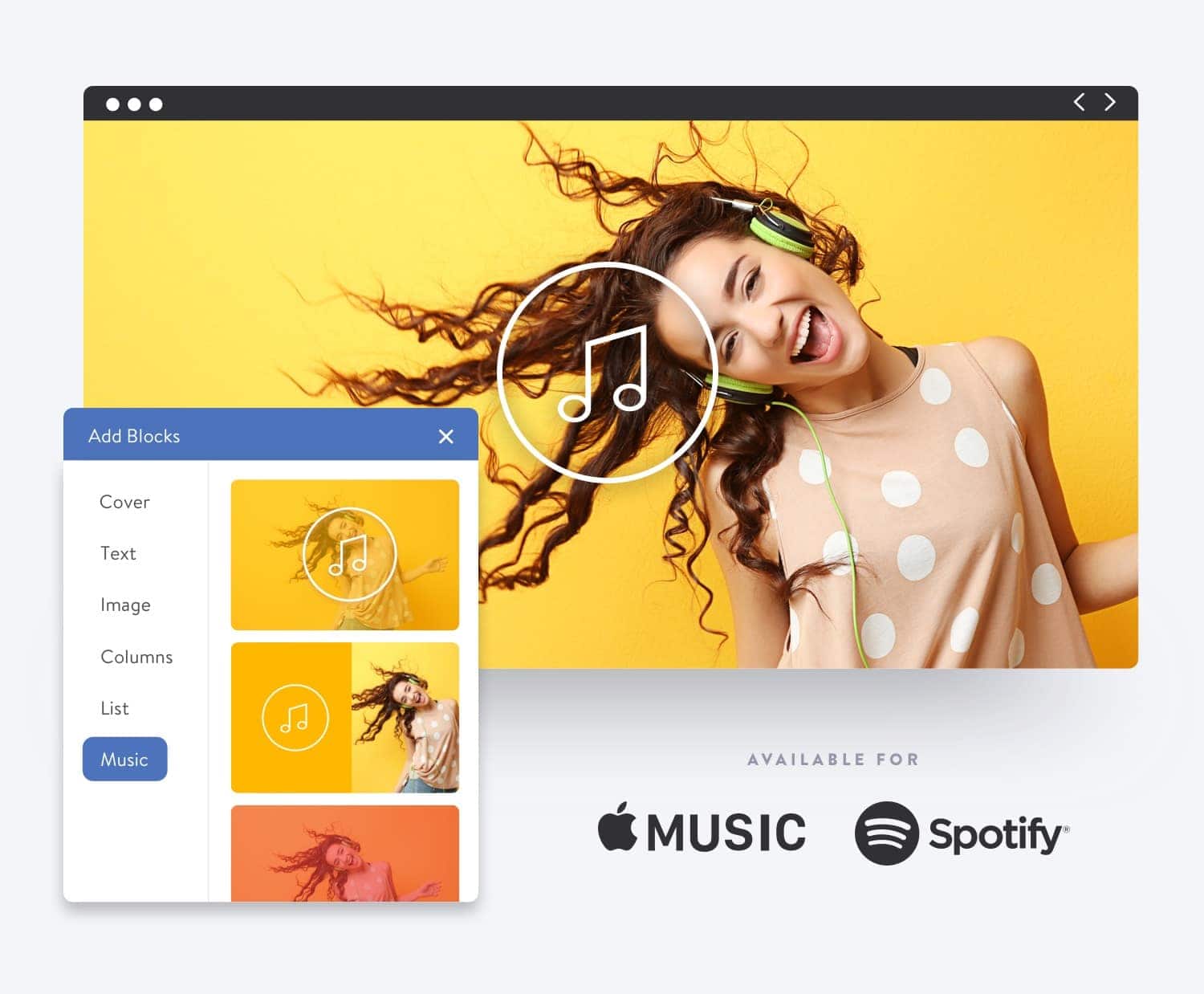 Jimdo Music Player