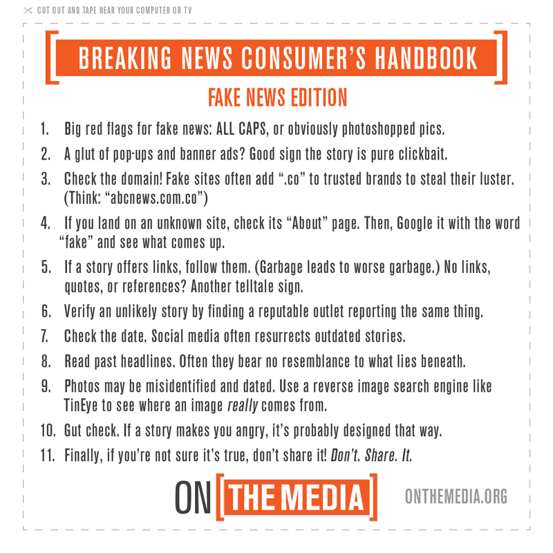 Tips for spotting fake news