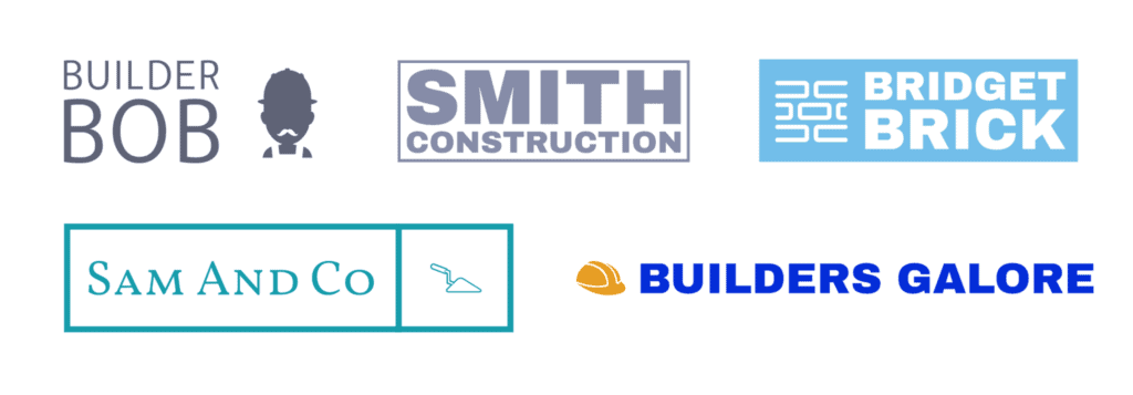 Construction logo samples