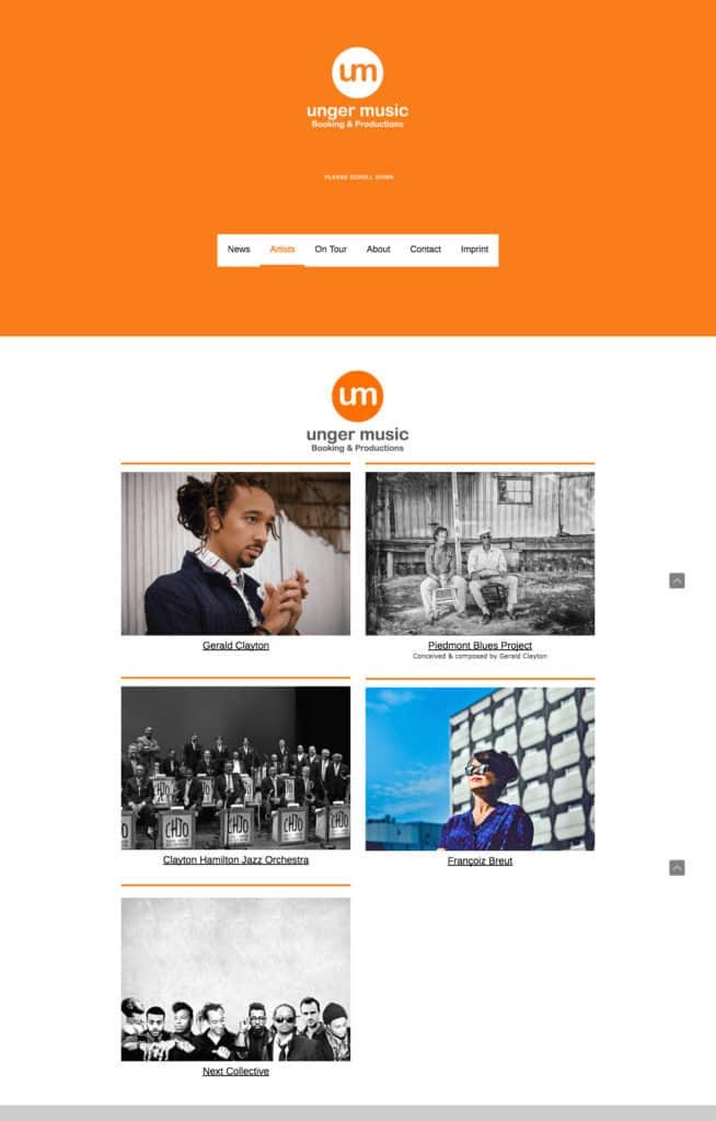 Orange als Farbe für die eigene Website