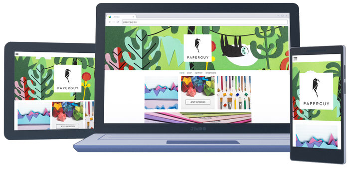 Jimdo-Seiten sind responsive