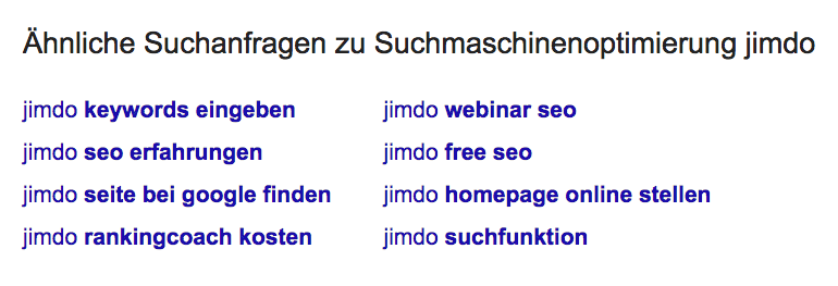 google keywords