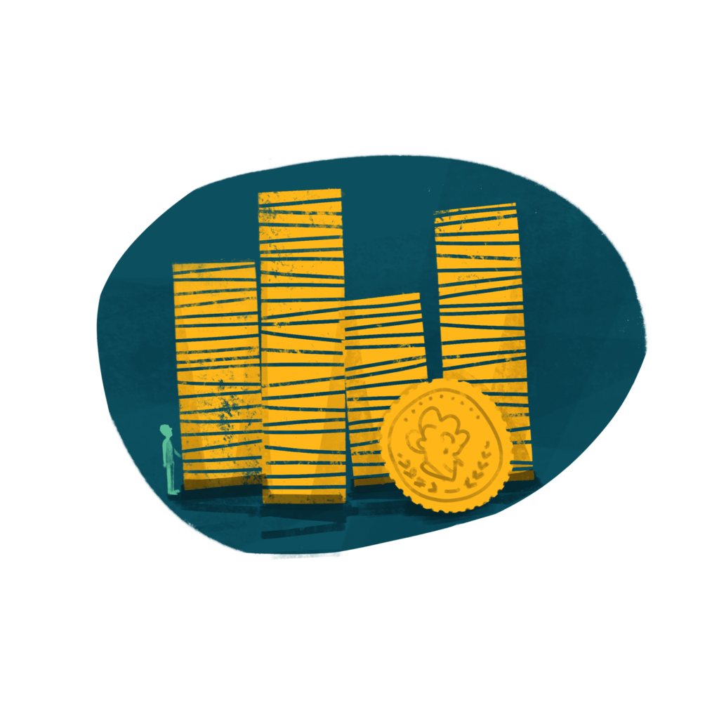 Das Geld für den Projektstart