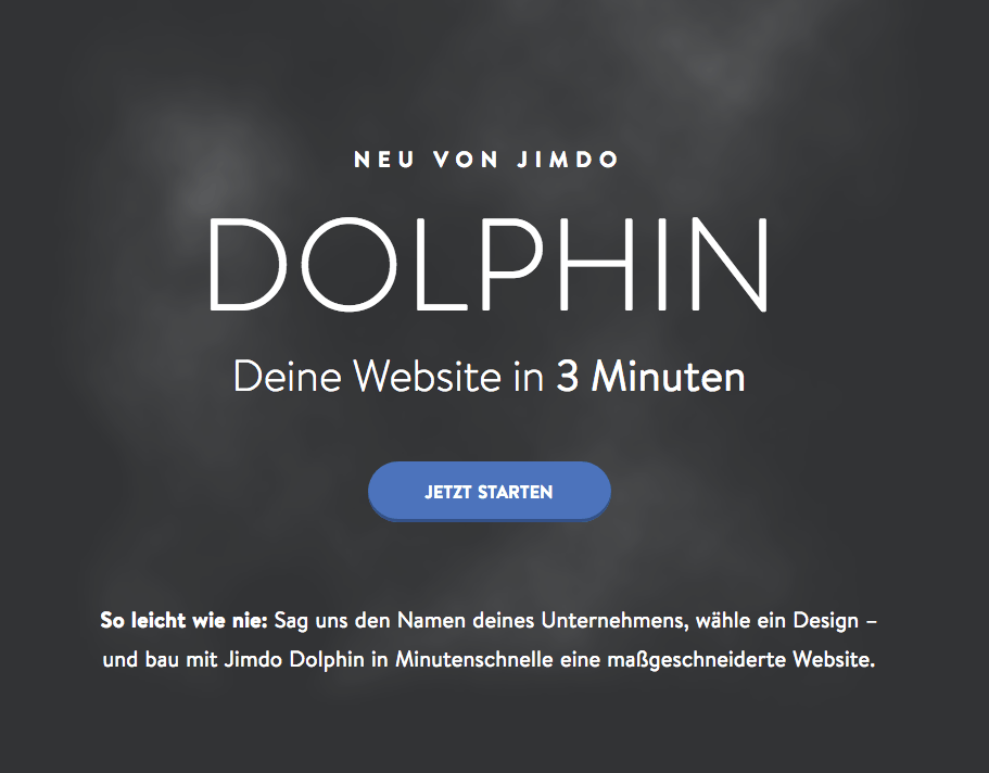 CTA auf Jimdo Website