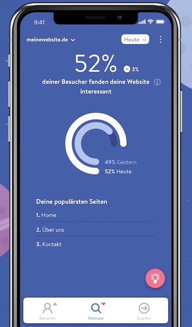 Relevanz Jimdo Boost App