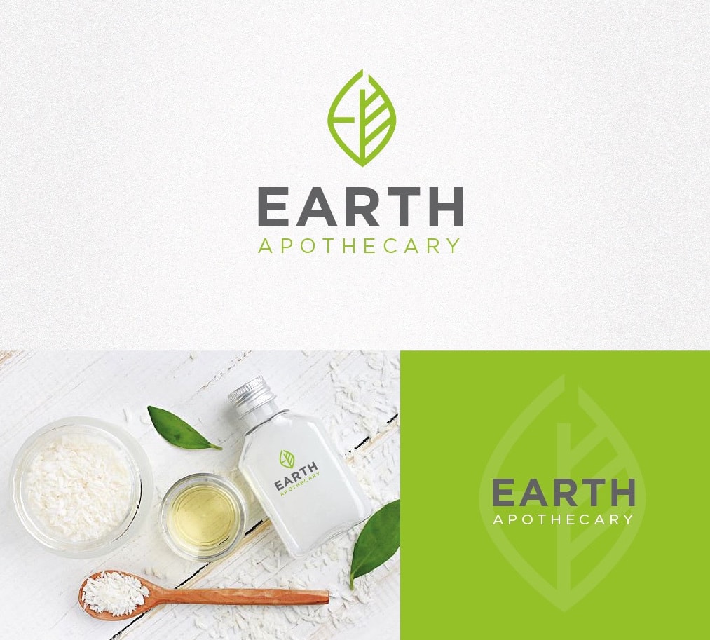 Logo mit Schrift- und Grafikelement
