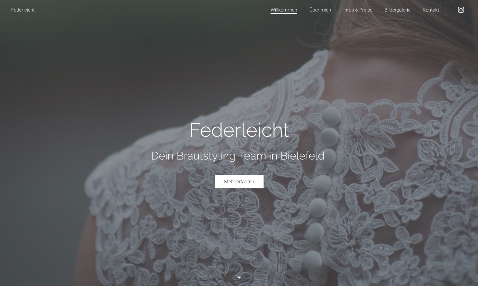 Website Federleicht Bielefeld