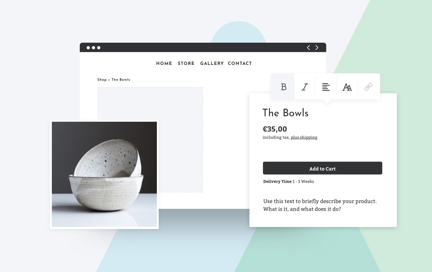 Produktübersicht Jimdo Online-Shop