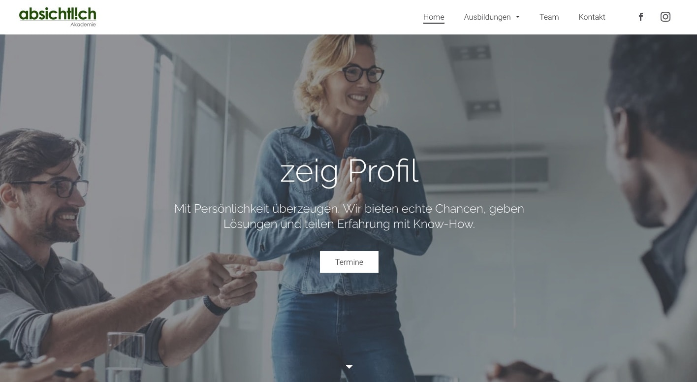 Website absichtl!ich Akademie