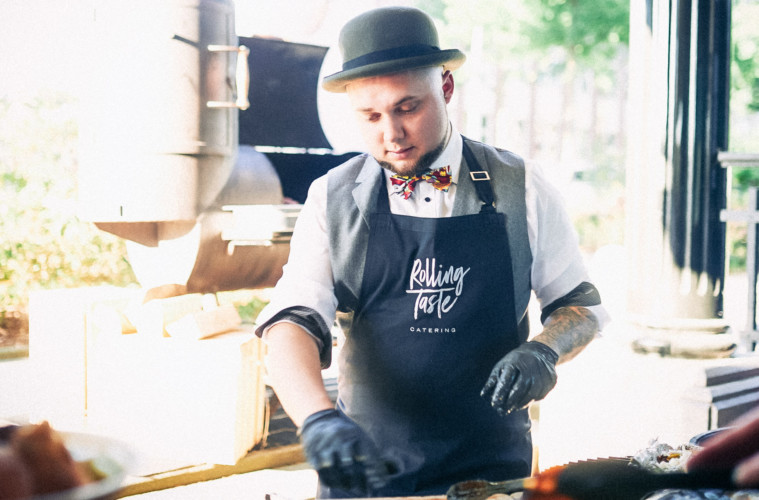 Moritz Crone-Rawe von Rolling Taste beim großen Aufkochen