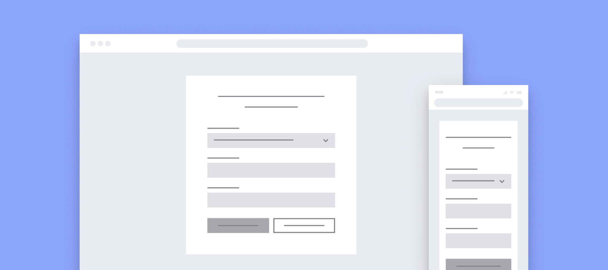 Wireframe: Newsletter-Anmeldung