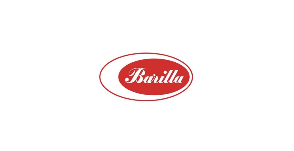 Logo de Barilla del año 1954, retomando el contorno ovalado.