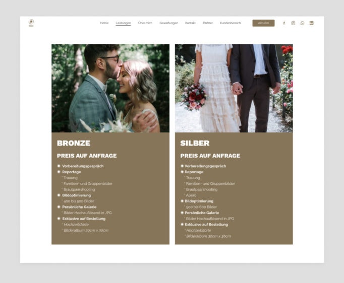 Sites portfolios de photographes