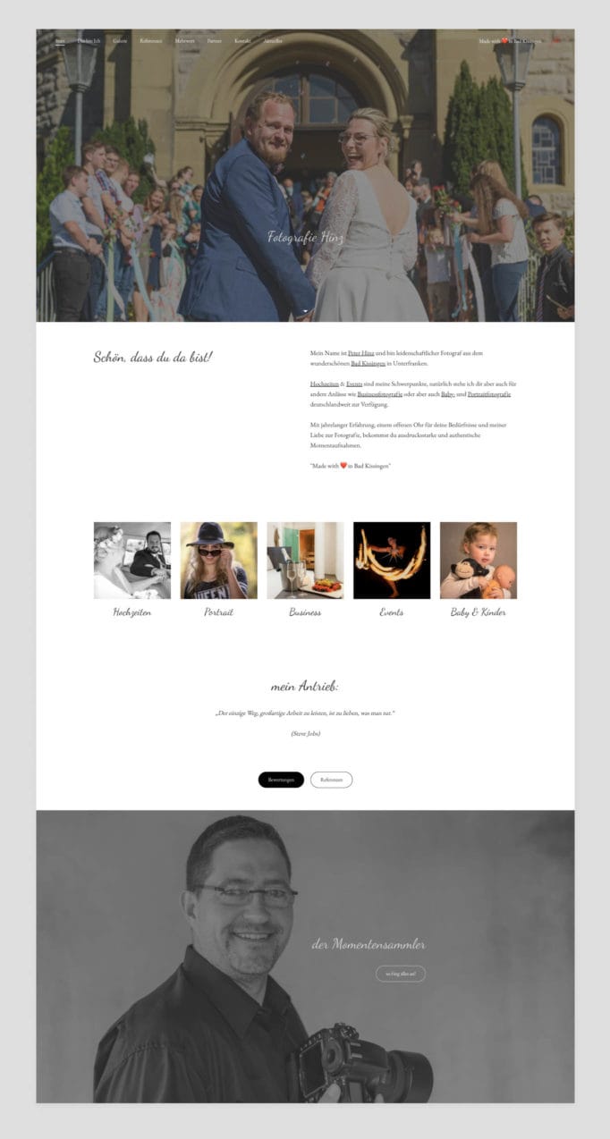 Sites portfolios de photographes