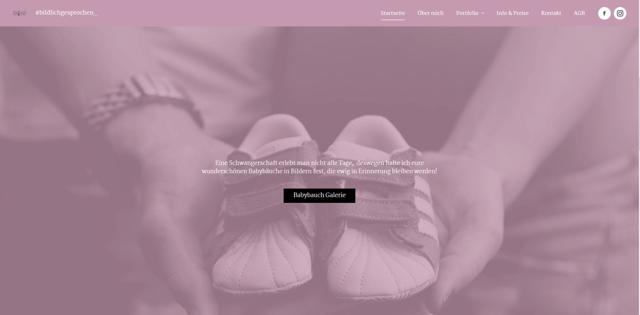 Website in roze