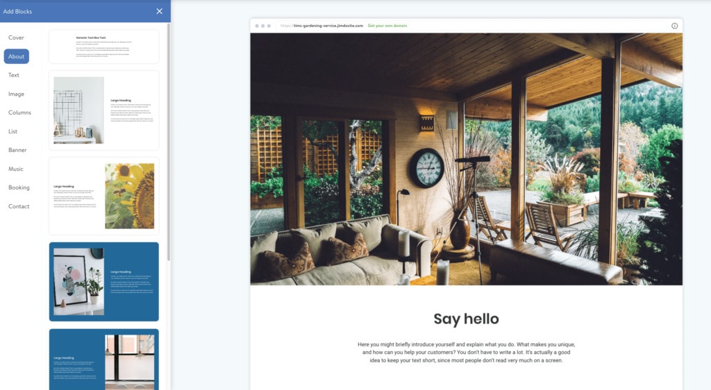 Over ons pagina schrijven