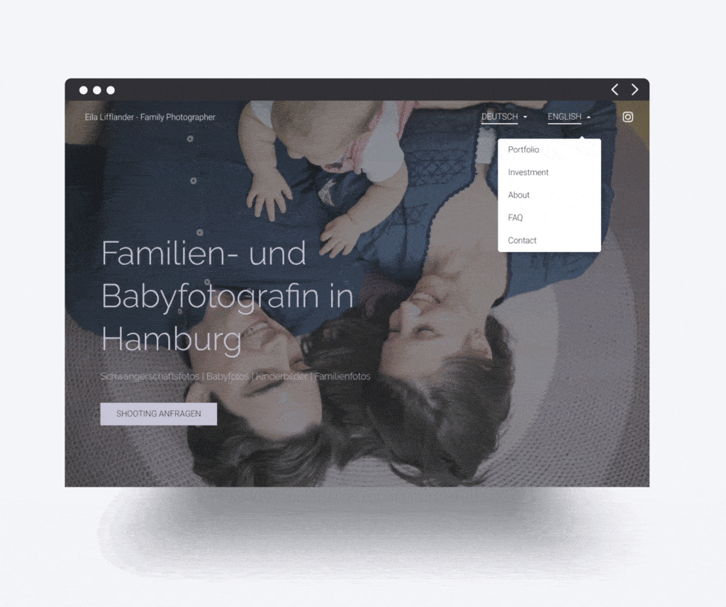 Vertaalde website