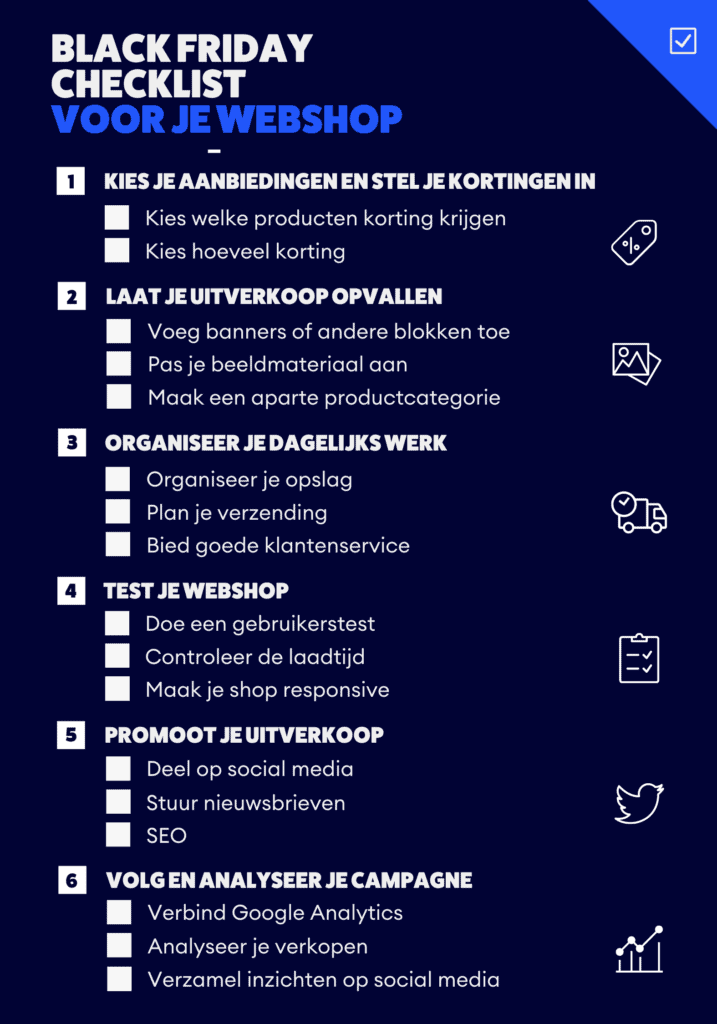 Black Friday checklist voor je webshop