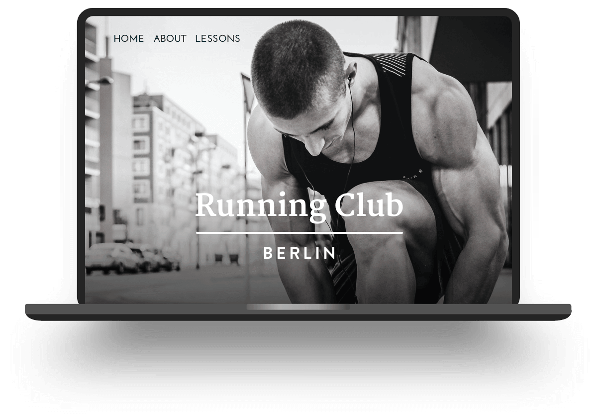 A running club website built using Jimdo with an Imprint and Privacy Policy created with the Legal Text Generator
