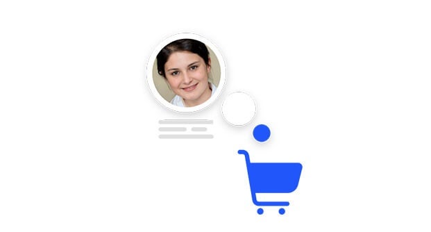 Imagen que muestra cómo una persona cliente de Jimdo puede vender online.