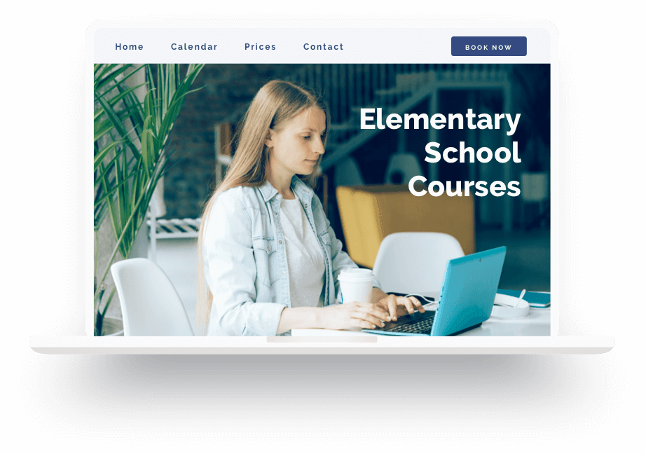 Beispiel für eine Schulklassen-Website, die mit Jimdo erstellt wurde