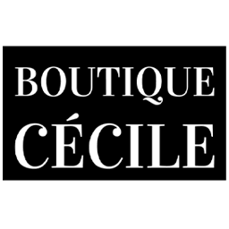 Ein Friseur Logo mit dem Namen Boutique Cécile.