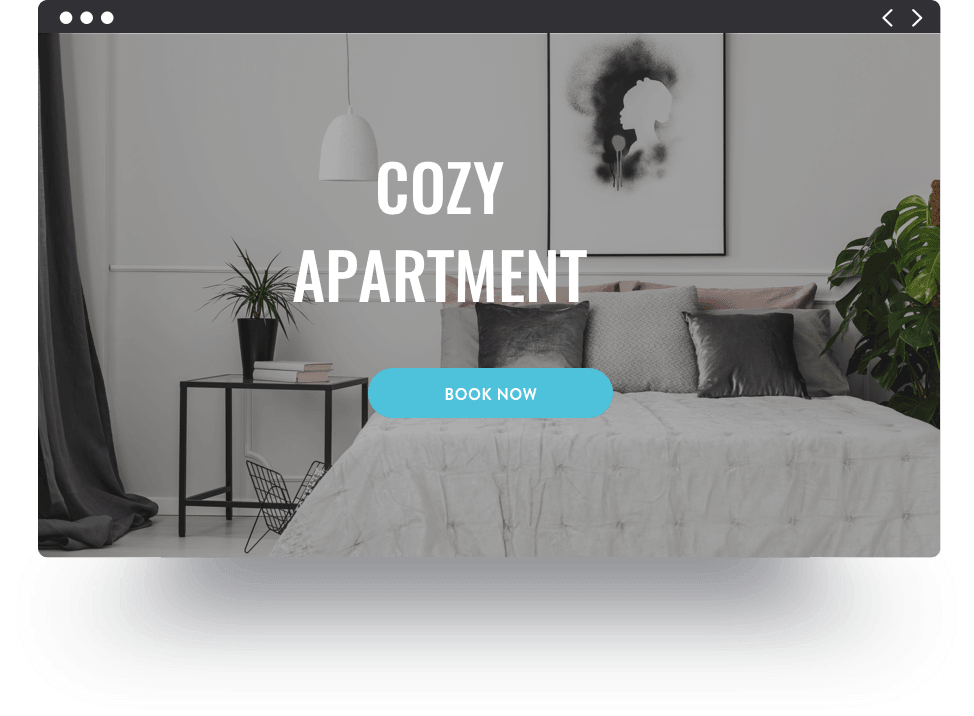 Página web para alquiler de pisos creada con Jimdo.
