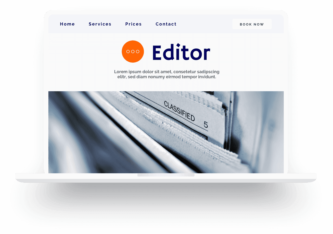 Beispiel für eine mit Jimdo erstellte Lektoren-Website