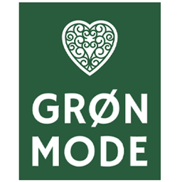 Example of a logo with a name and a small icon for the business Gron Mode