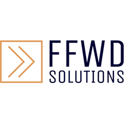 Ejemplo de logo empresarial para FFWD Solutions, ideado con el creador de logos de Jimdo